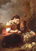 Bartolome Esteban Murillo The Little Fruit Seller oil on canvas